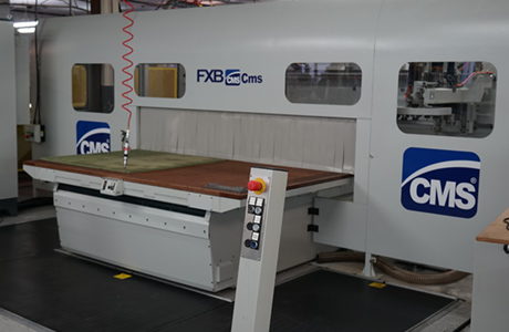 CMS FXB CNC Router for production of flat dheet aluminium parts