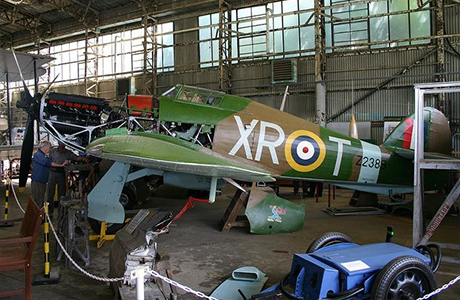 Hurricane Z2389 undergoing restoration at Brooklands Museum